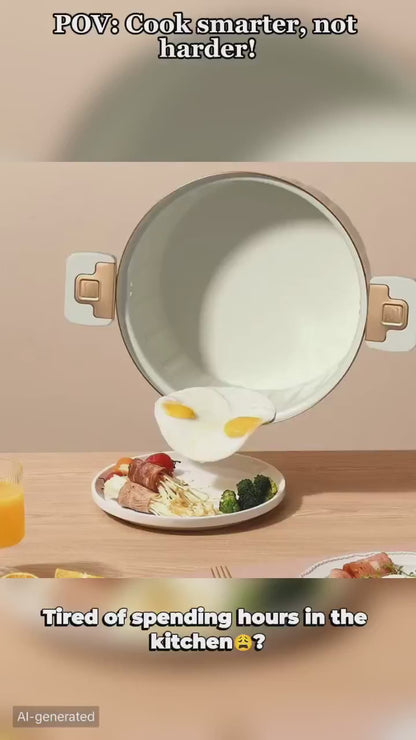 Enamel Micro Pressure Pot / Korean Vacuum Non Stick Pot