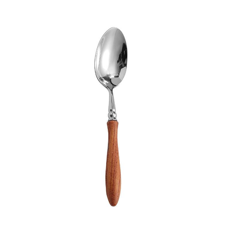 Luxury spoon set – stainless steel with handcrafted rosewood handle