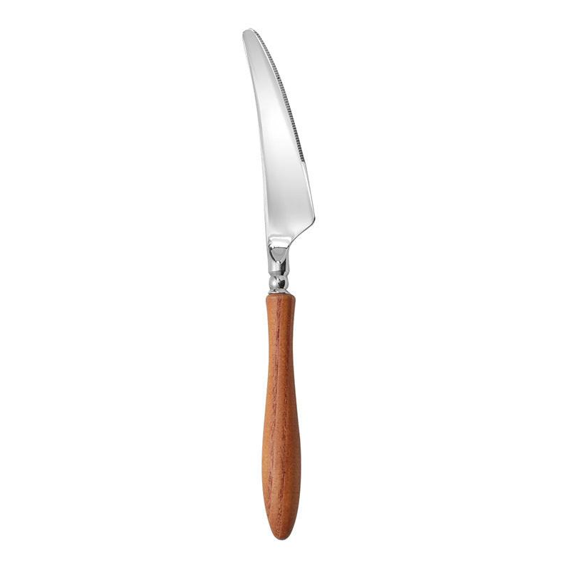 Stainless steel knife with rosewood handle – luxury retro style