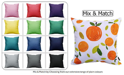 Summer Fruit Design Waterproof Outdoor Cushions for Patio Garden Bench Sofa Bed Durable Polyester Filled Comfort by OLIVIA ROCCO