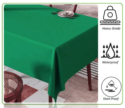 Waterproof Stain Resistant Rectangular Polyester Tablecloth Picnic Mat 145x200cm for Kitchen Dining Indoor Outdoor by OLIVIA ROCCO